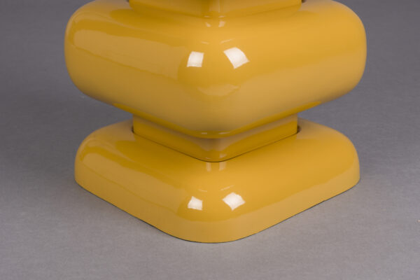 Stool Stubby Chrome Silver/Yellow - Image 11