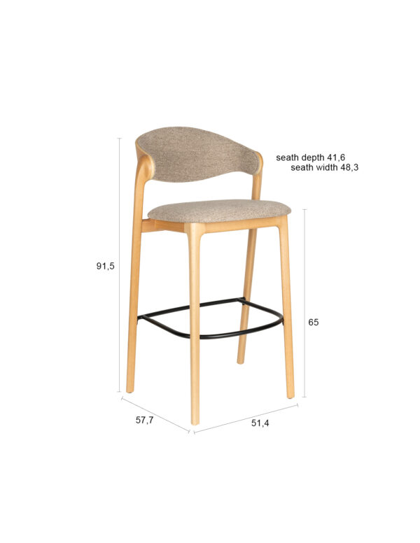 Counter Stool Babington Natural - Image 2