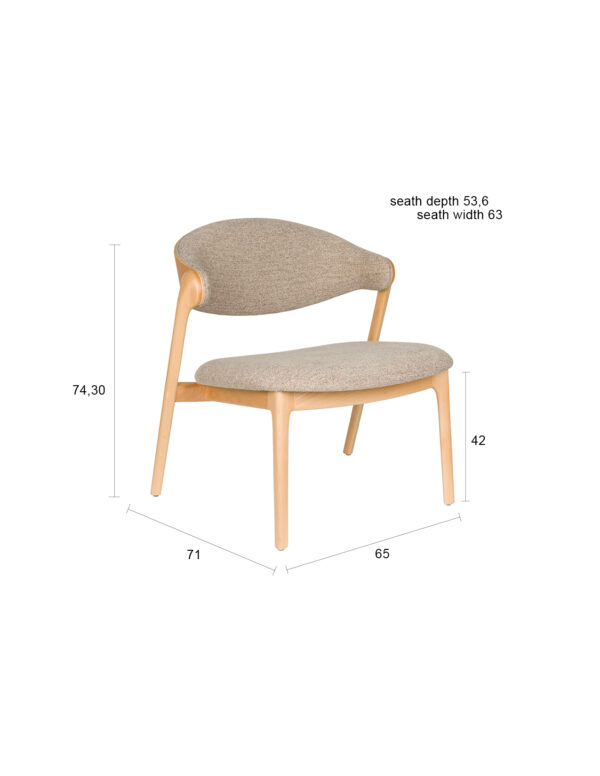 Lounge Chair Babington Natural - Image 2