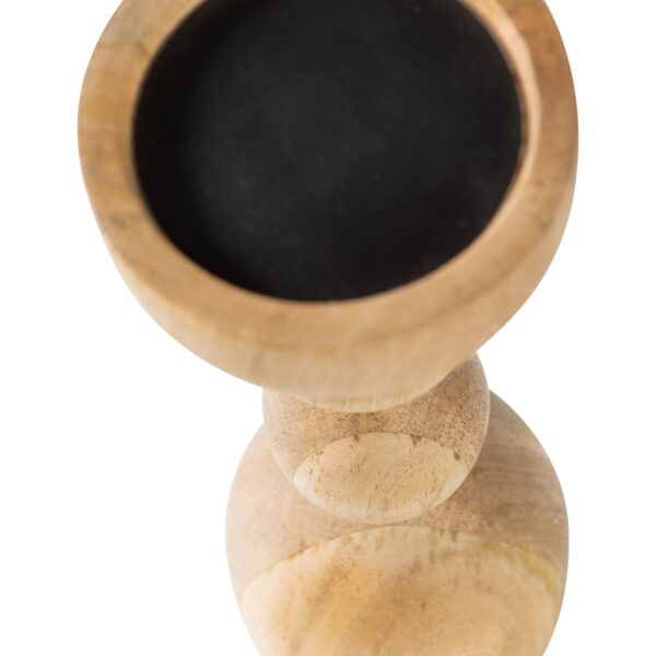 LISKE CANDLE HOLDER MANGO WOOD NATURAL - Image 5