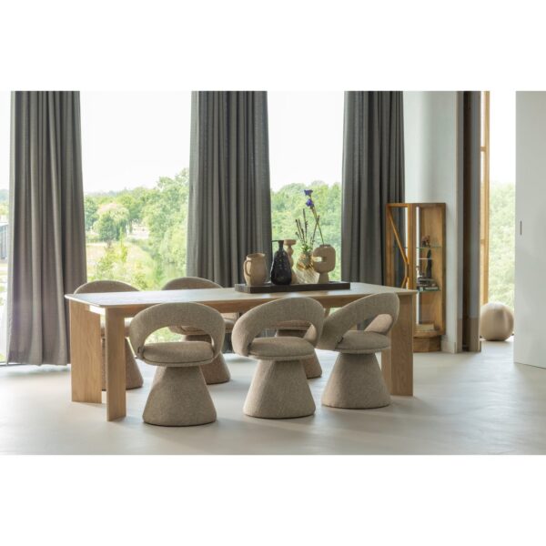 LISKE CANDLE HOLDER MANGO WOOD NATURAL - Image 2