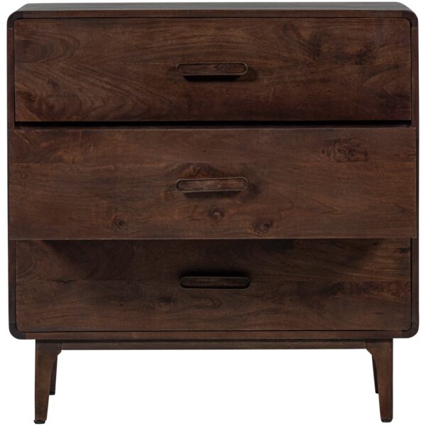 LIYA CABINET WITH DRAWERS MANGO WOOD DARK BROWN - Image 5