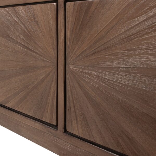 SUN TV UNIT RECYCLED TEAK BROWN - Image 3