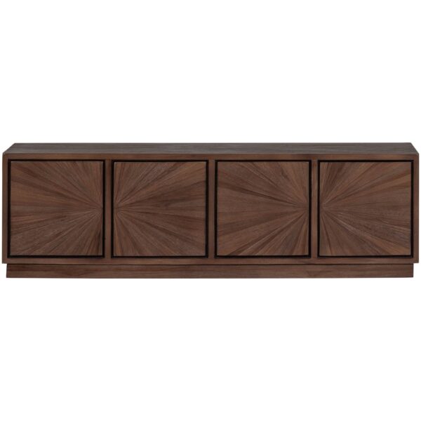 SUN TV UNIT RECYCLED TEAK BROWN - Image 4