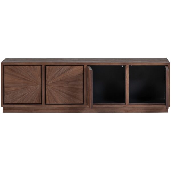 SUN TV UNIT RECYCLED TEAK BROWN - Image 5