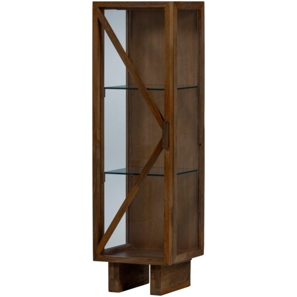 KELLA 1-DOOR CABINET MANGO WOOD NATURAL/BROWN