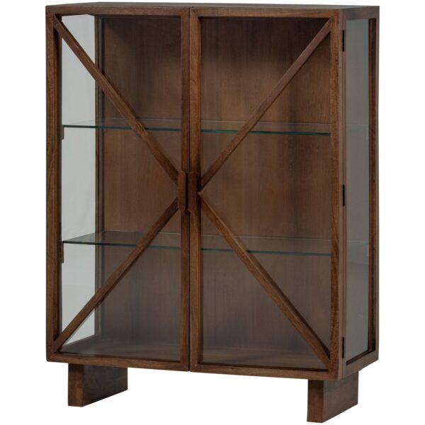 KELLA 2-DOORS CABINET MANGO WOOD NATURAL/BROWN - Image 3