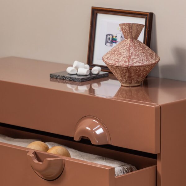 MERGE CABINET/COMMODE WITH DRAWERS OLD PINK - Image 8