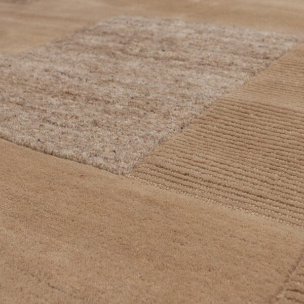 NOVEN HANDWOVEN RUG WOOL/COTTON SAND 170x240CM - Image 3