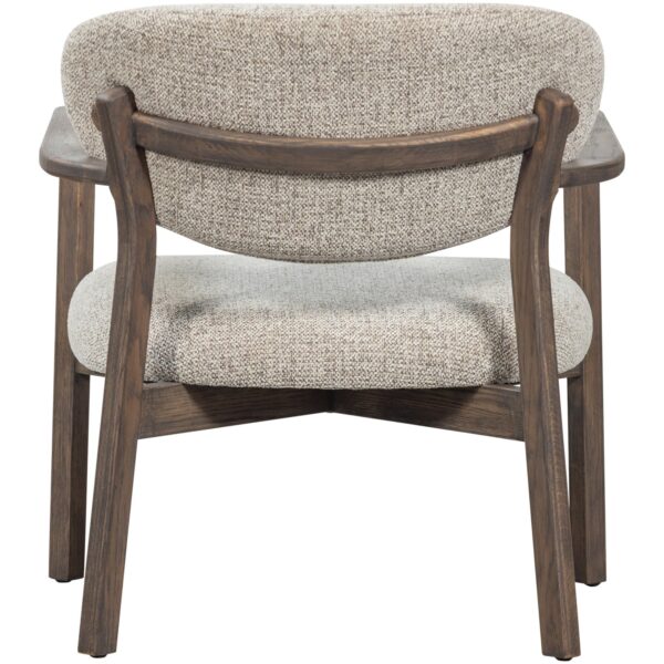 UDAR ARMCHAIR WITH WOODEN FRAME DARK BROWN/NATURAL - Image 7