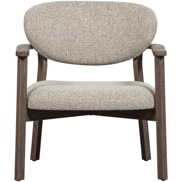 UDAR ARMCHAIR WITH WOODEN FRAME DARK BROWN/NATURAL - Image 10