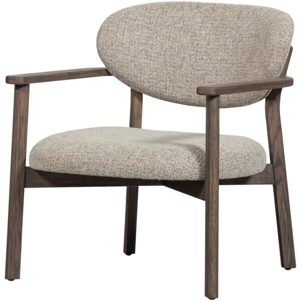 UDAR ARMCHAIR WITH WOODEN FRAME DARK BROWN/NATURAL - Image 11
