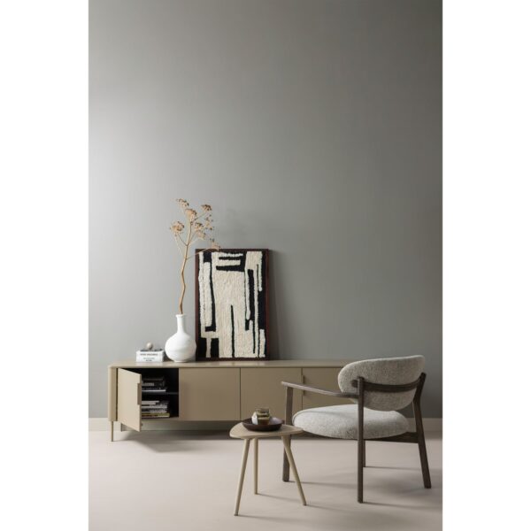 UDAR ARMCHAIR WITH WOODEN FRAME DARK BROWN/NATURAL - Image 13