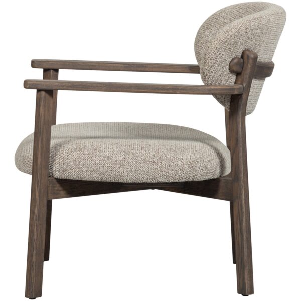 UDAR ARMCHAIR WITH WOODEN FRAME DARK BROWN/NATURAL - Image 14