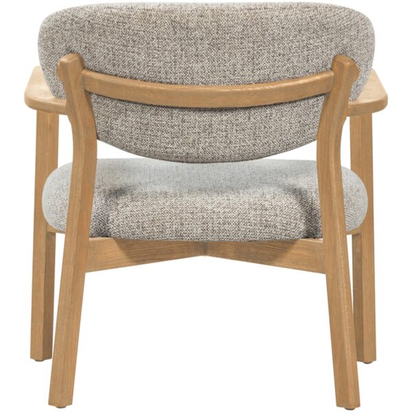 UDAR ARMCHAIR WITH WOODEN FRAME DARK BROWN/NATURAL - Image 15