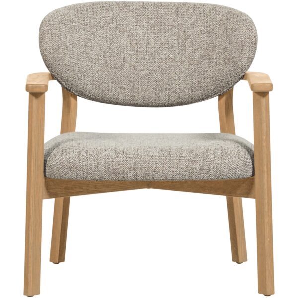 UDAR ARMCHAIR WITH WOODEN FRAME DARK BROWN/NATURAL - Image 18