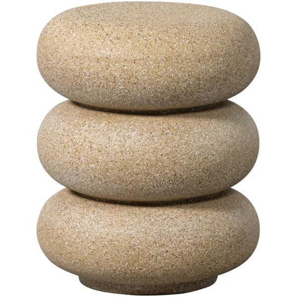 LAUREL SIDE TABLE WITH DOTS BEIGE - Image 3