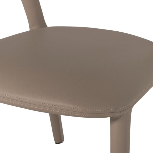 NOBLE DINING CHAIR LEATHERLOOK SAND - Image 6