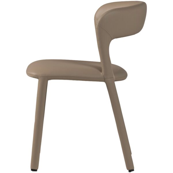 NOBLE DINING CHAIR LEATHERLOOK SAND - Image 2