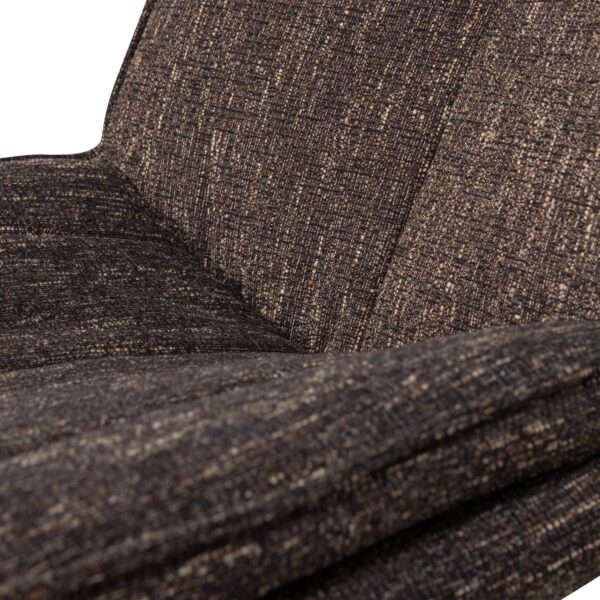 Milaro swivel armchair brown/natural melange - Image 8