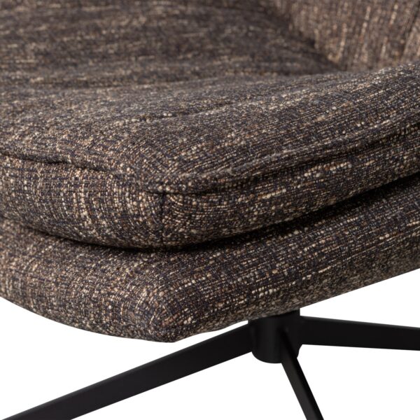 Milaro swivel armchair brown/natural melange - Image 7
