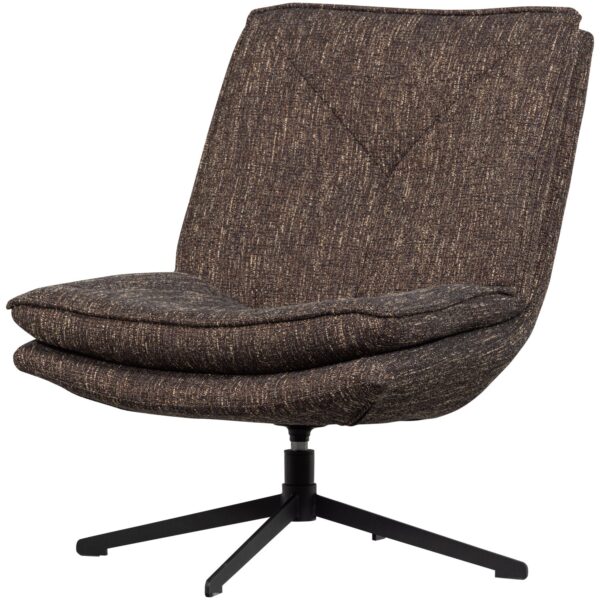 Milaro swivel armchair brown/natural melange - Image 5