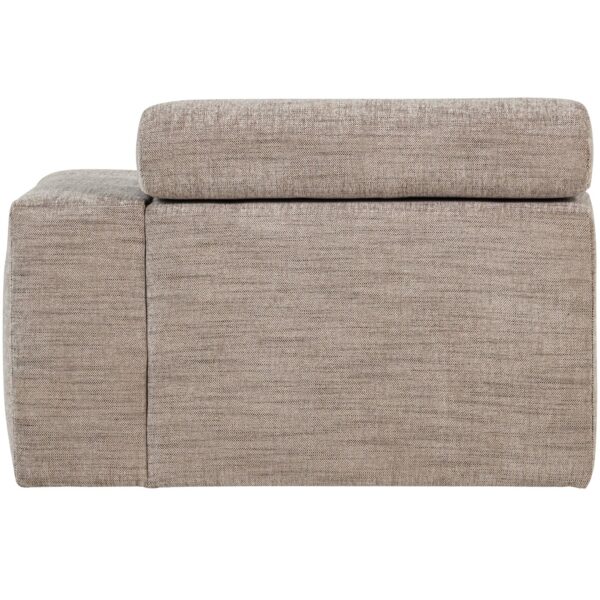 Novi 1-seater element arm right natural melange - Image 2