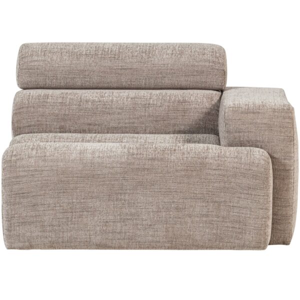 Novi 1-seater element arm right natural melange - Image 3