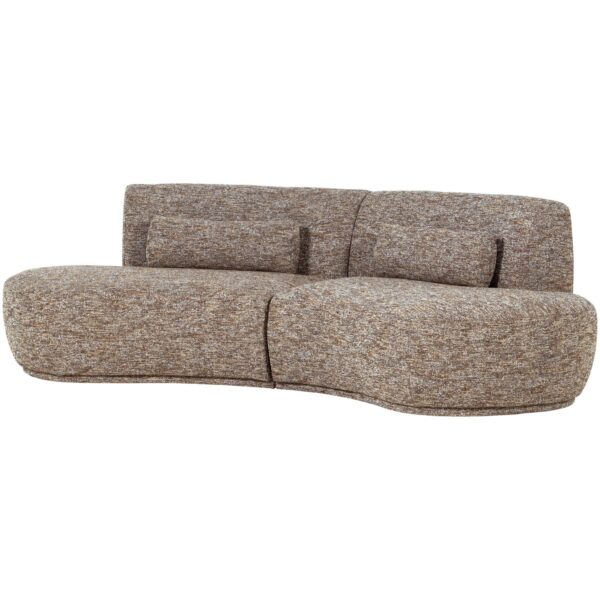 BATAVIER HALF ROUND SOFA 4-SEATER LIGHT BROWN MELANGE - Image 2