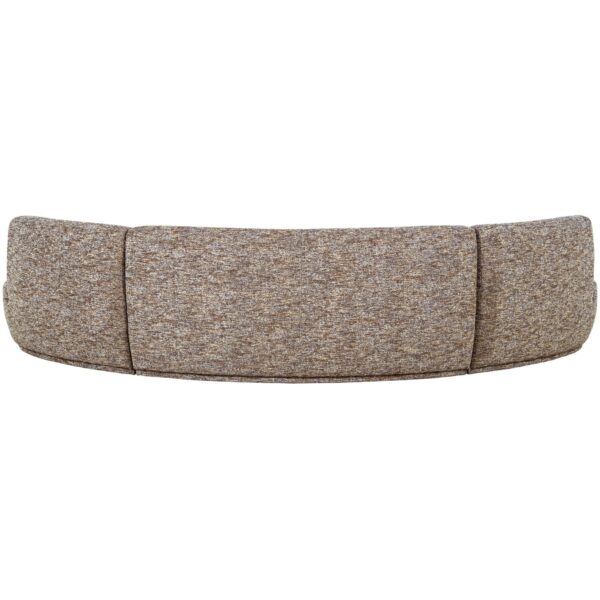 BATAVIER HALF ROUND SOFA 6-SEATER LIGHT BROWN MELANGE - Image 2