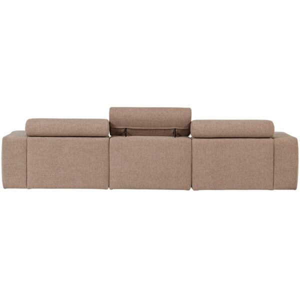NOVI CHAISE LONGUE SOFA RIGHT BOUCLÉ TAUPE - Image 3