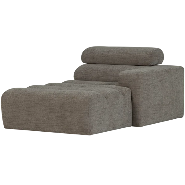 NOVI CHAISE LONGUE ELEMENT LEFT CARAMEL BROWN MELANGE/GREY/SAND - Image 2