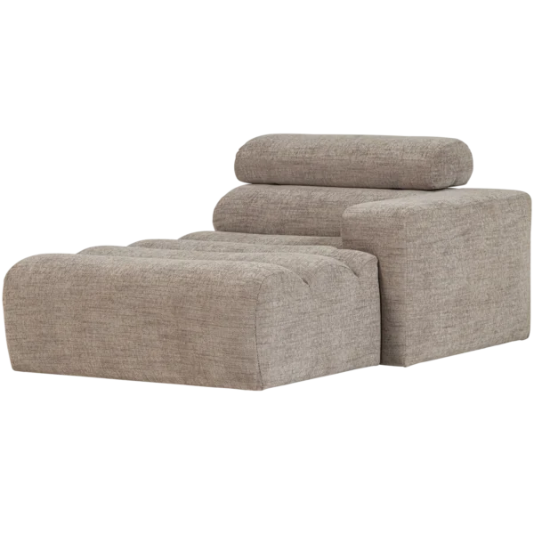 NOVI CHAISE LONGUE ELEMENT LEFT CARAMEL BROWN MELANGE/GREY/SAND - Image 5