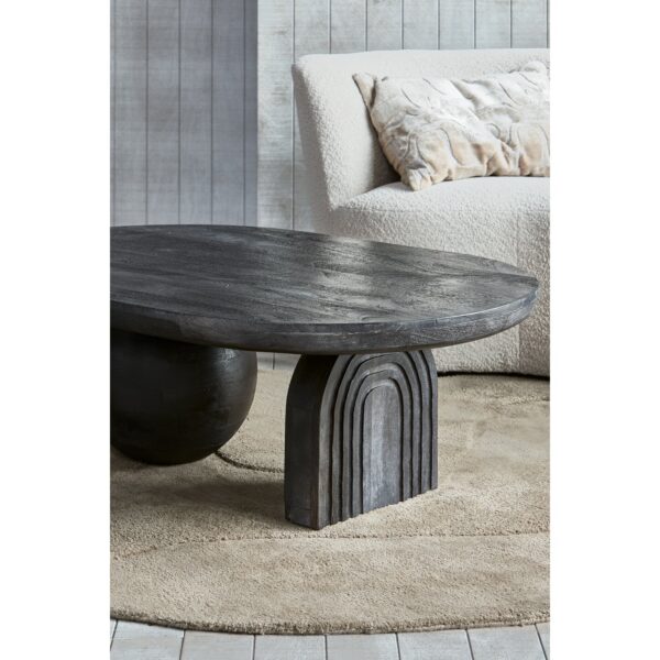 STEPPE COFFEE TABLE MANGO WOOD BLACK - Image 7