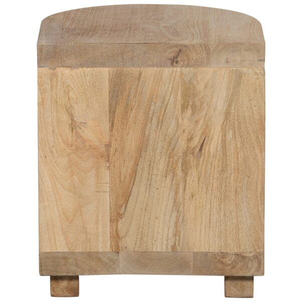 DARREN SEMICIRCULAR SIDE TABLE MANGO WOOD NATURAL - Image 2