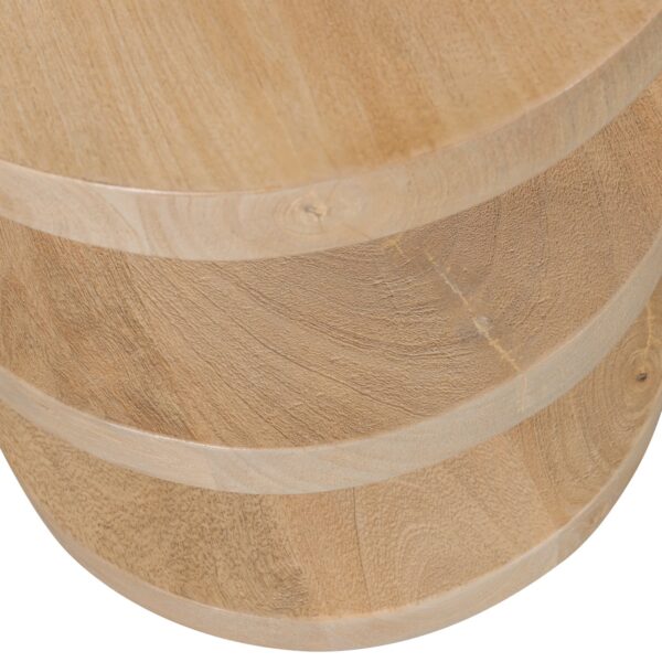DARREN SEMICIRCULAR SIDE TABLE MANGO WOOD NATURAL - Image 4