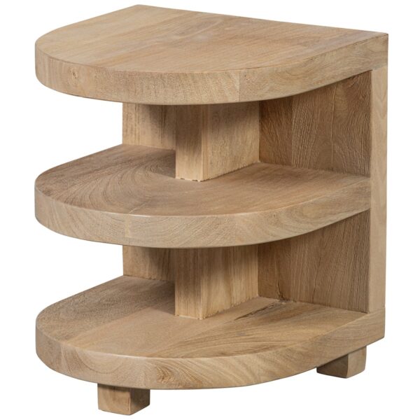 DARREN SEMICIRCULAR SIDE TABLE MANGO WOOD NATURAL