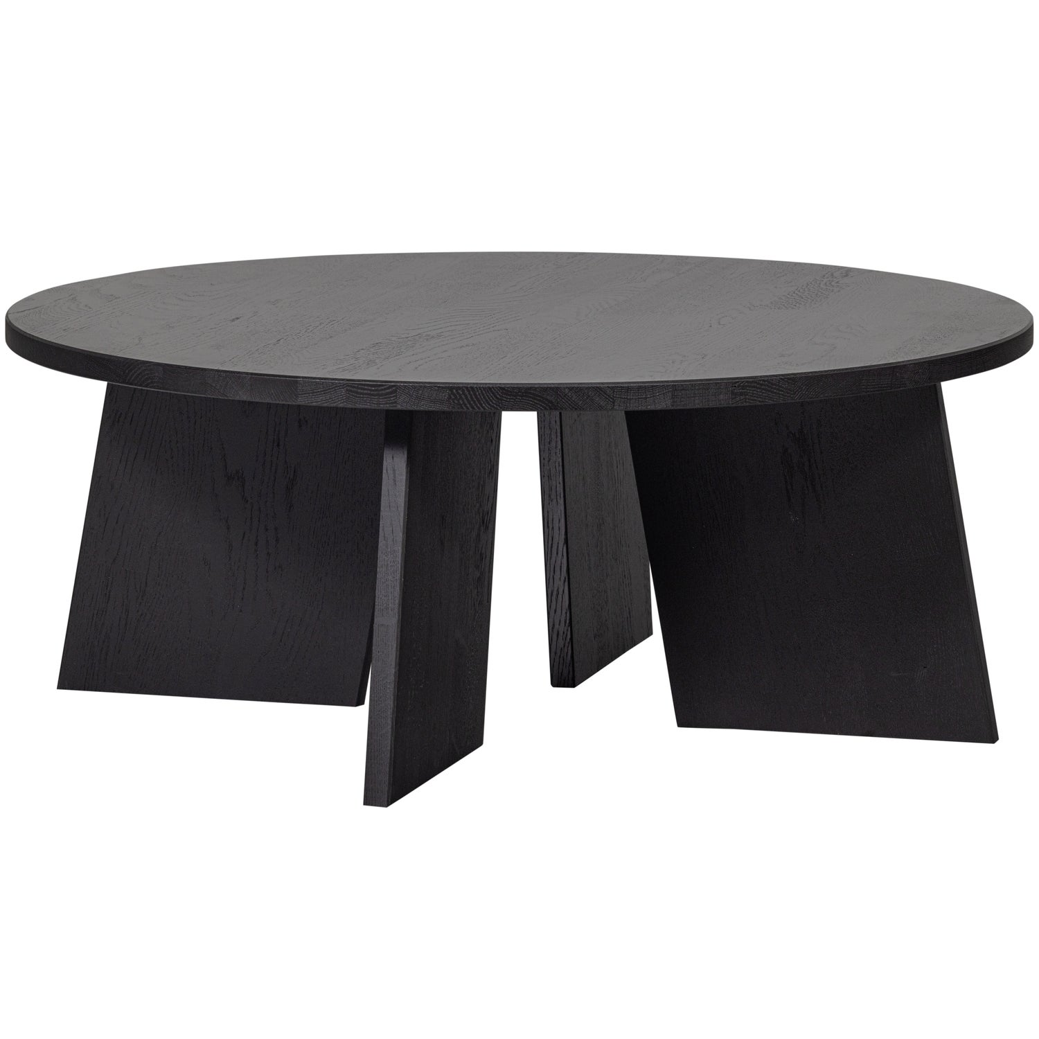 FRIES COFFEE TABLE OAK BLACKNIGHT Ø90CM