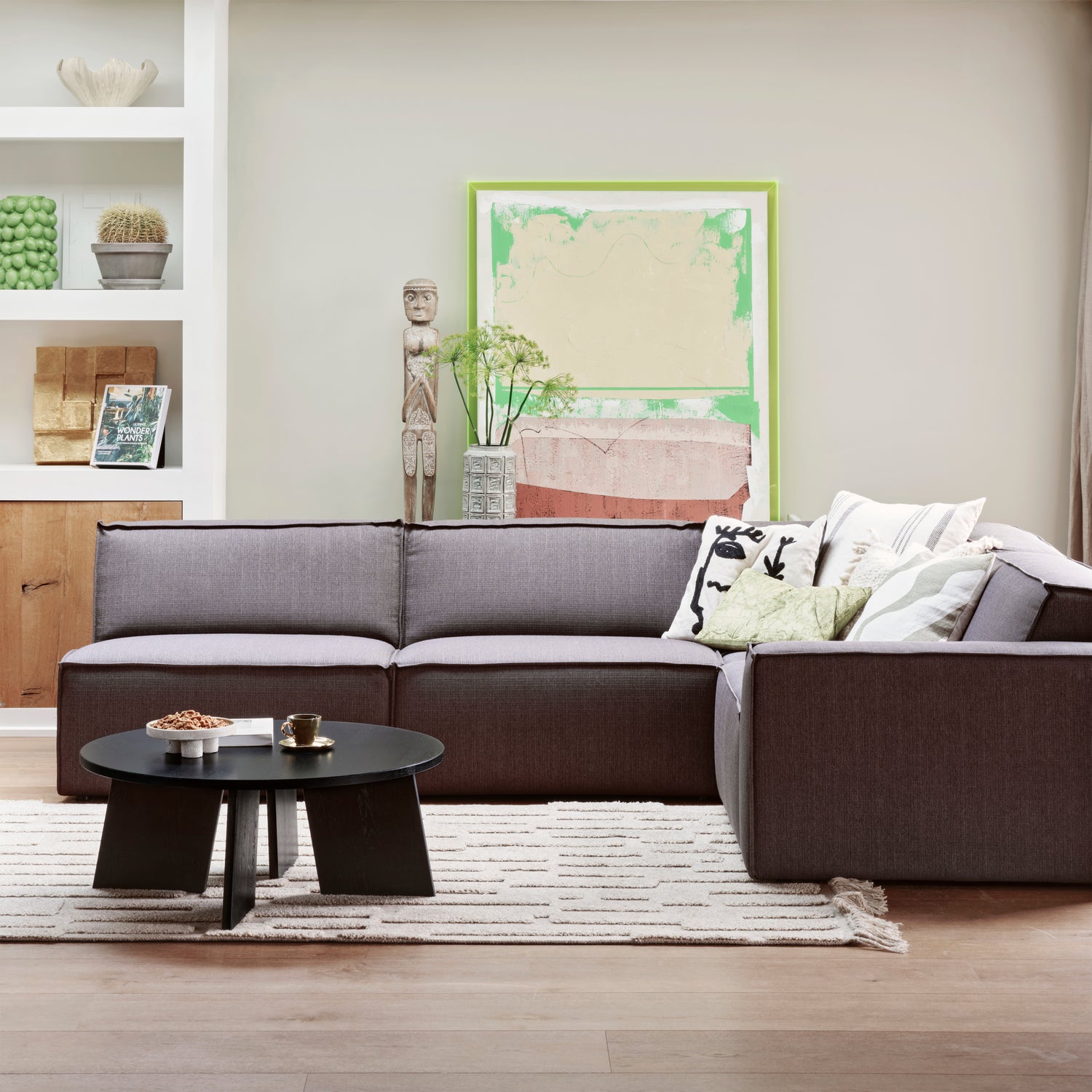 FRIES COFFEE TABLE OAK BLACKNIGHT Ø90CM - Slika 6