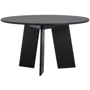 FRIES DINING TABLE OAK BLACKNIGHT Ø129CM
