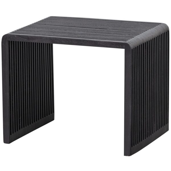 WILLA SIDE TABLES RECYCLED TEAK BLACK - SET OF 2 - Image 7
