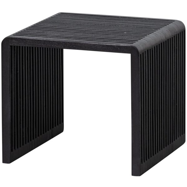 WILLA SIDE TABLES RECYCLED TEAK BLACK - SET OF 2 - Image 8