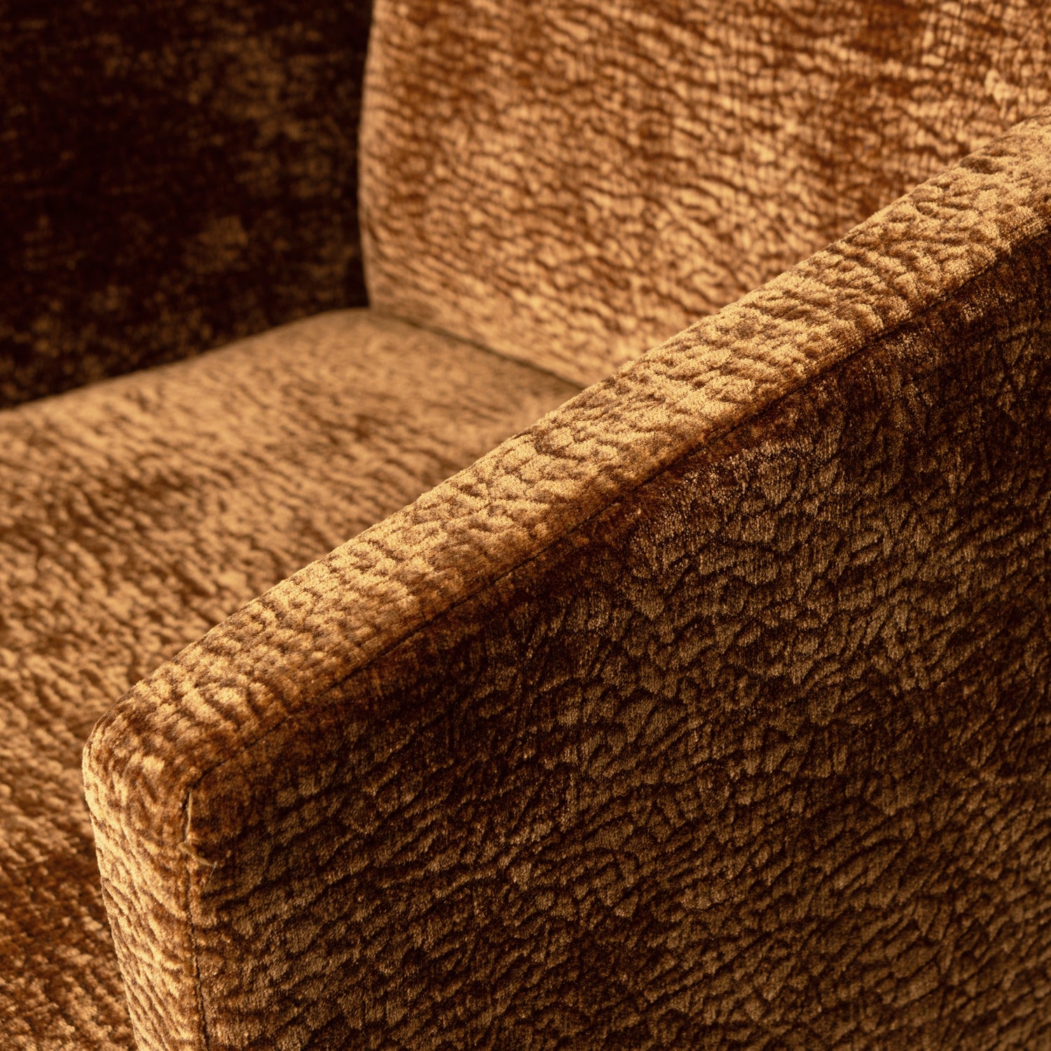MOUNT DINING CHAIR WITH ARMREST 3D CHENILLE DARK BROWN/MID BROWN/SAND - Image 27
