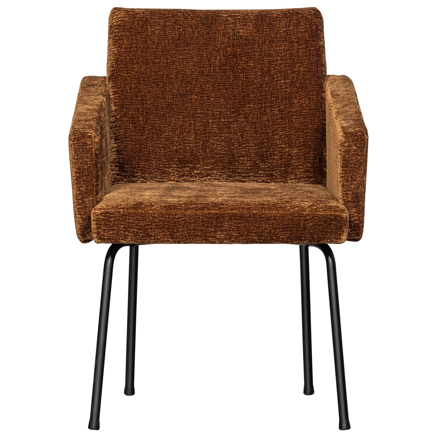 MOUNT DINING CHAIR WITH ARMREST 3D CHENILLE DARK BROWN/MID BROWN/SAND - Image 25