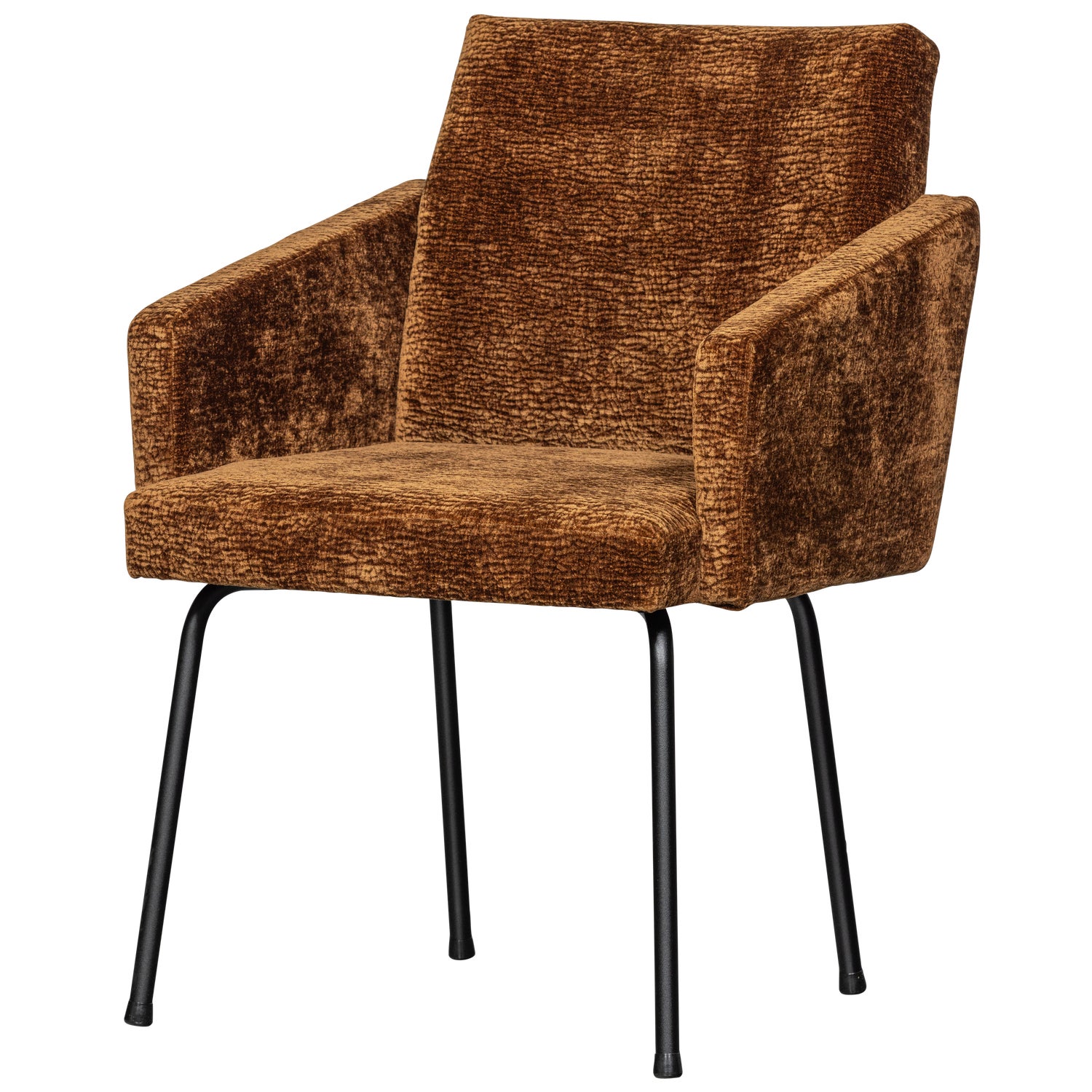 MOUNT DINING CHAIR WITH ARMREST 3D CHENILLE DARK BROWN/MID BROWN/SAND - Image 23