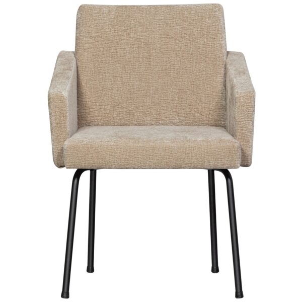 MOUNT DINING CHAIR WITH ARMREST 3D CHENILLE DARK BROWN/MID BROWN/SAND - Image 16