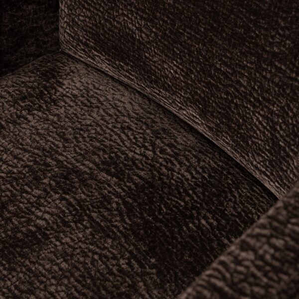 MOUNT DINING CHAIR WITH ARMREST 3D CHENILLE DARK BROWN/MID BROWN/SAND - Image 10