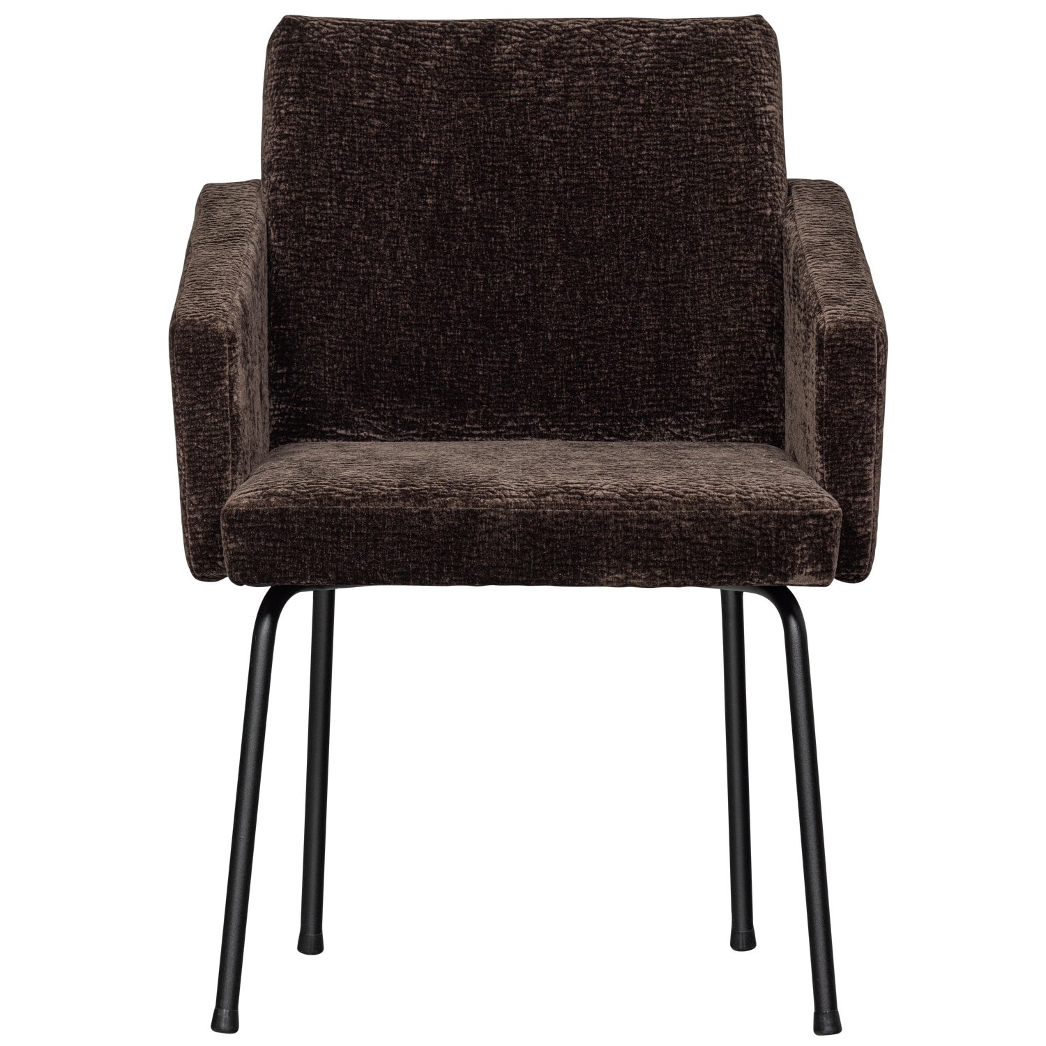 MOUNT DINING CHAIR WITH ARMREST 3D CHENILLE DARK BROWN/MID BROWN/SAND - Image 7