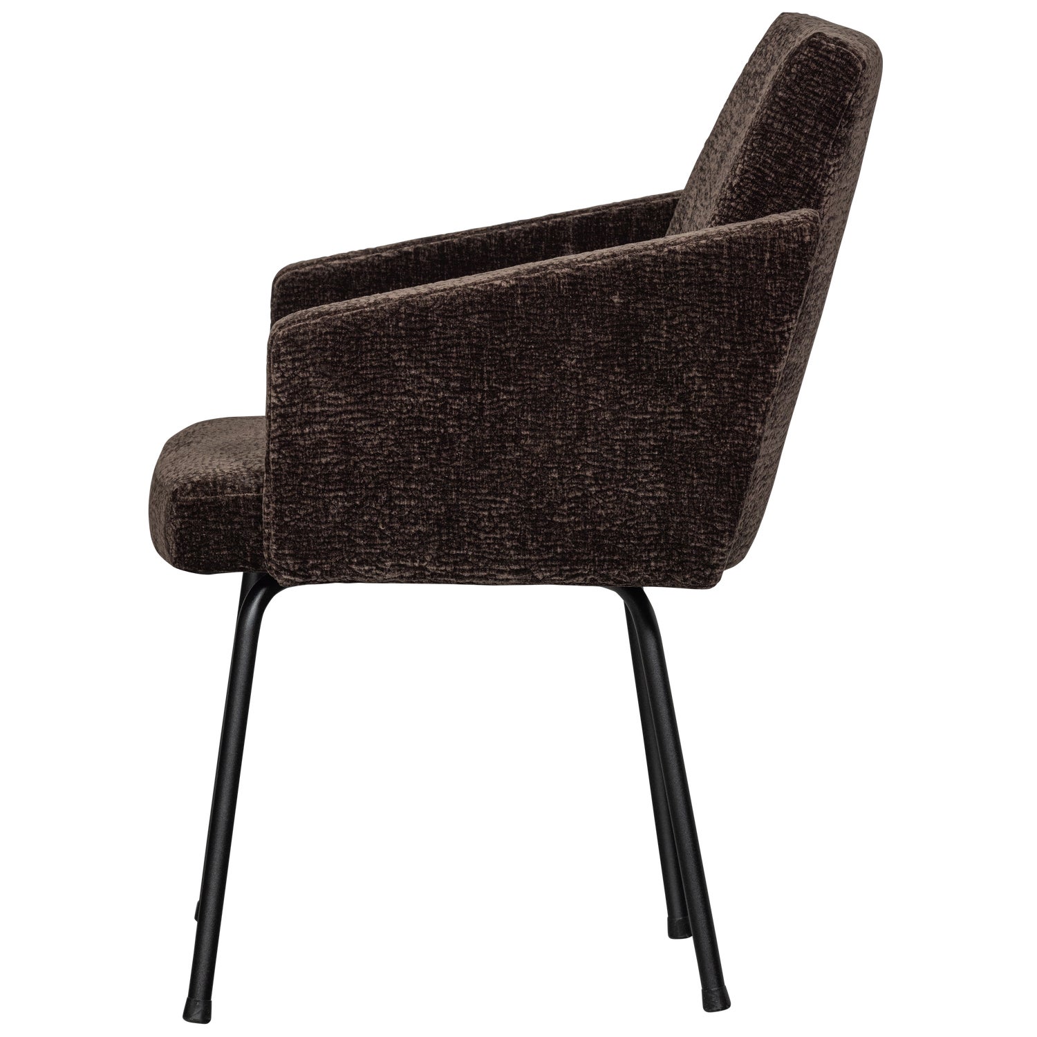 MOUNT DINING CHAIR WITH ARMREST 3D CHENILLE DARK BROWN/MID BROWN/SAND - Image 6