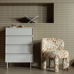 TOURS DRESSER 4 DRAWERS MELAMINE/MDF SAND